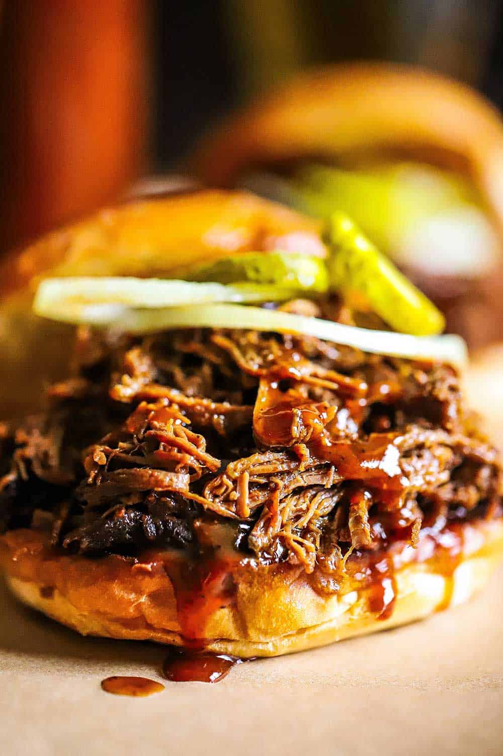 Pulled Brisket Sandwich